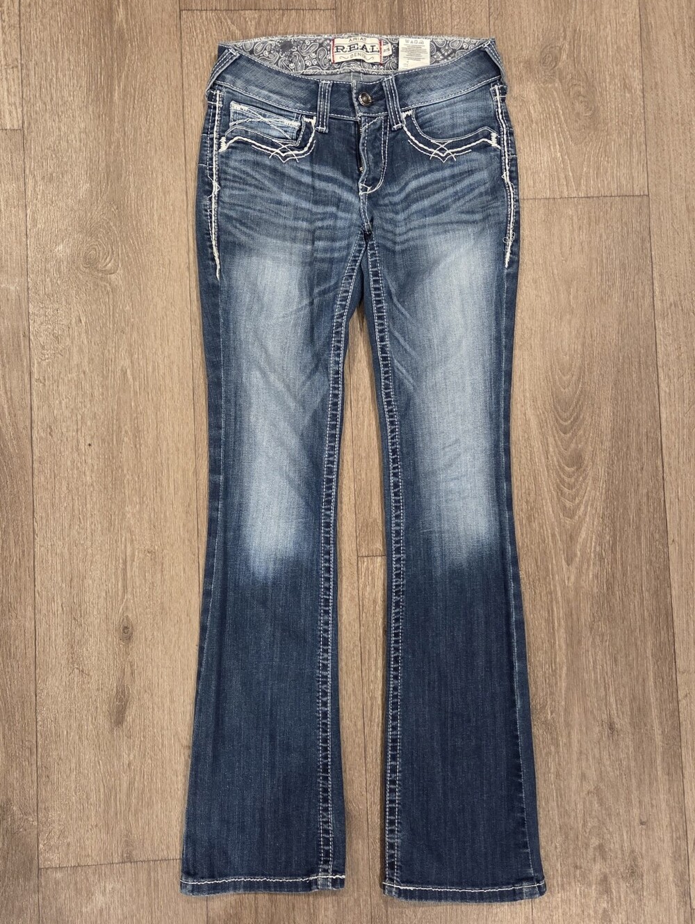 Ariat Blue Flare Jeans with Faded Wash